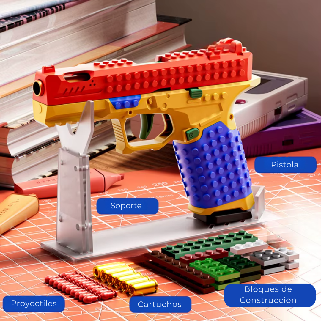 Bricknova -  Pistola Construible de Lego